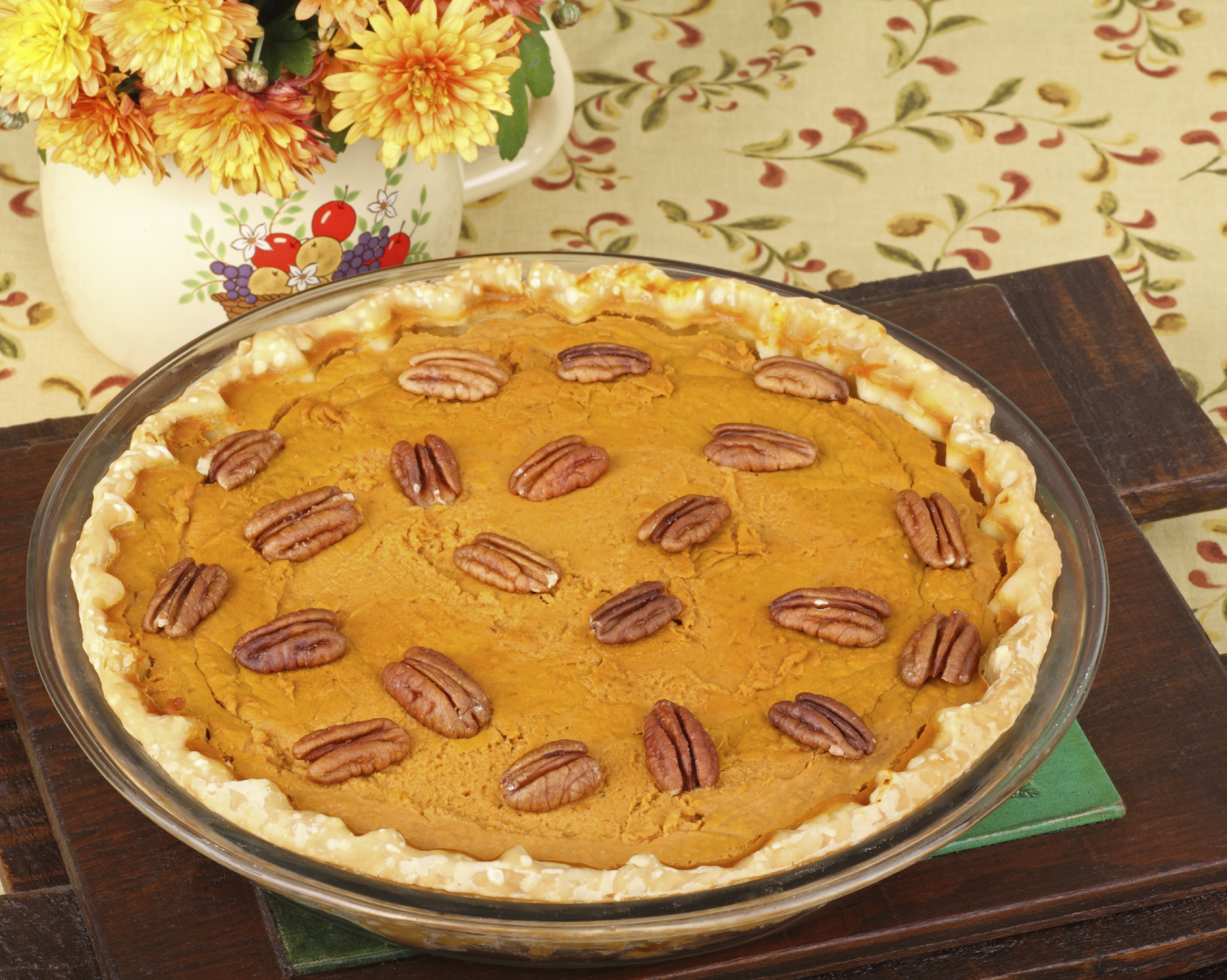 Tarta de calabaza, nueces y hojaldre