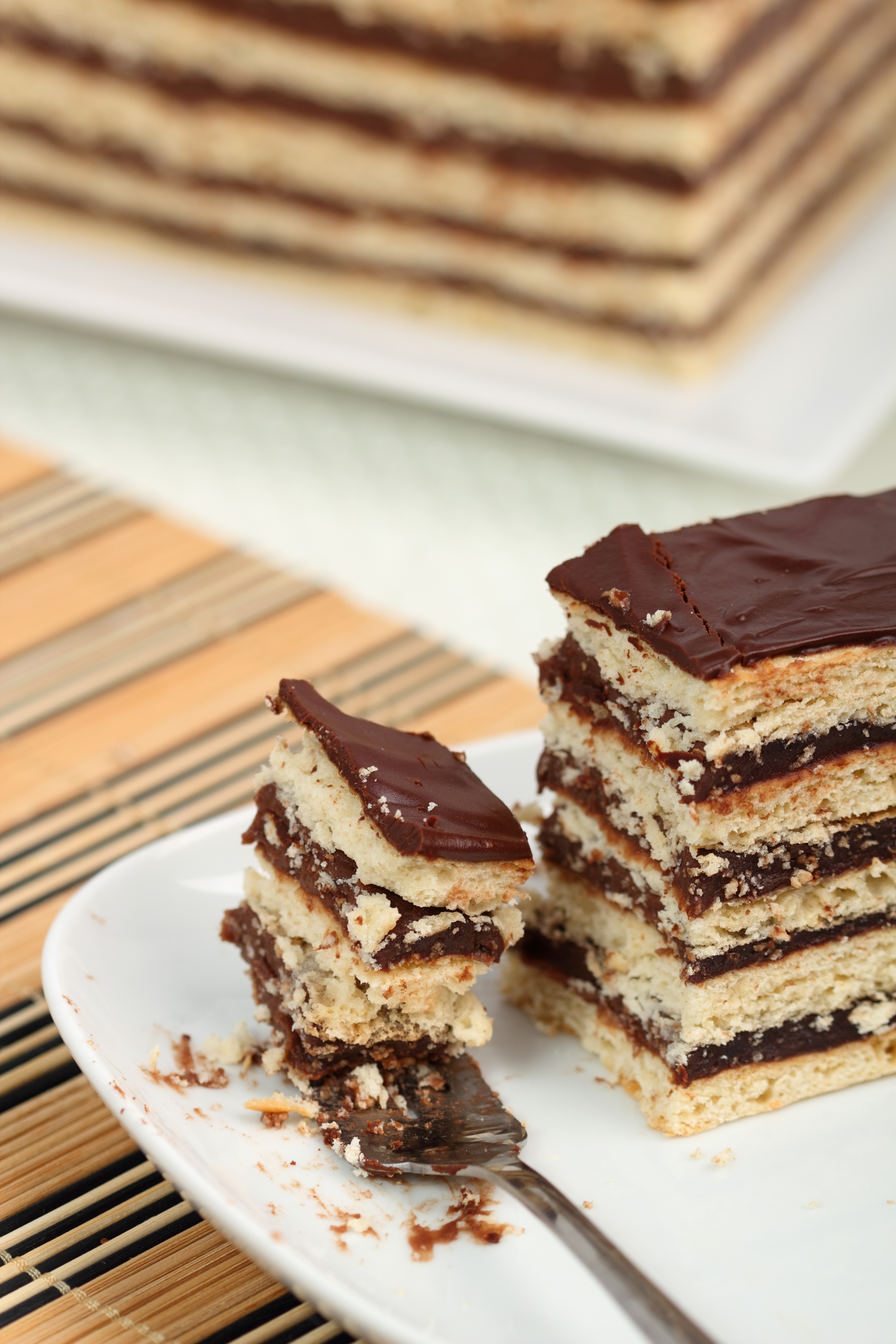 Tarta de chocolate con galletas