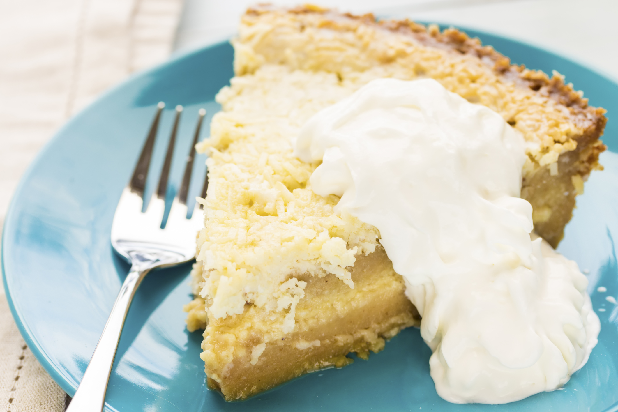 Tarta de coco y dulce de leche