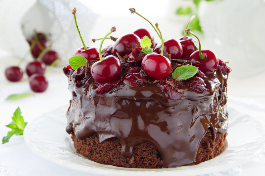 Tarta de chocolate y crema de cacao