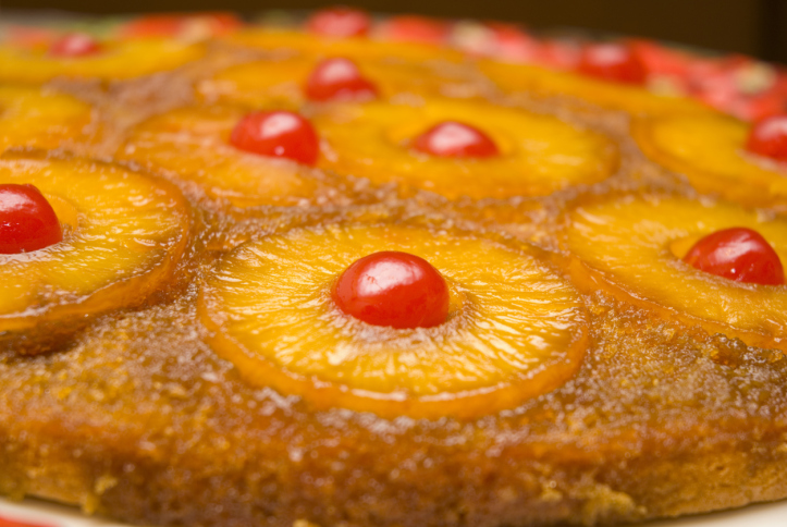 Tarta de piña ligera