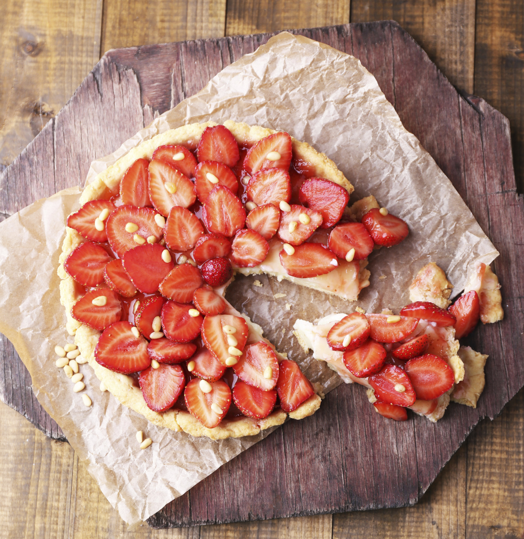 Tarta de fresas