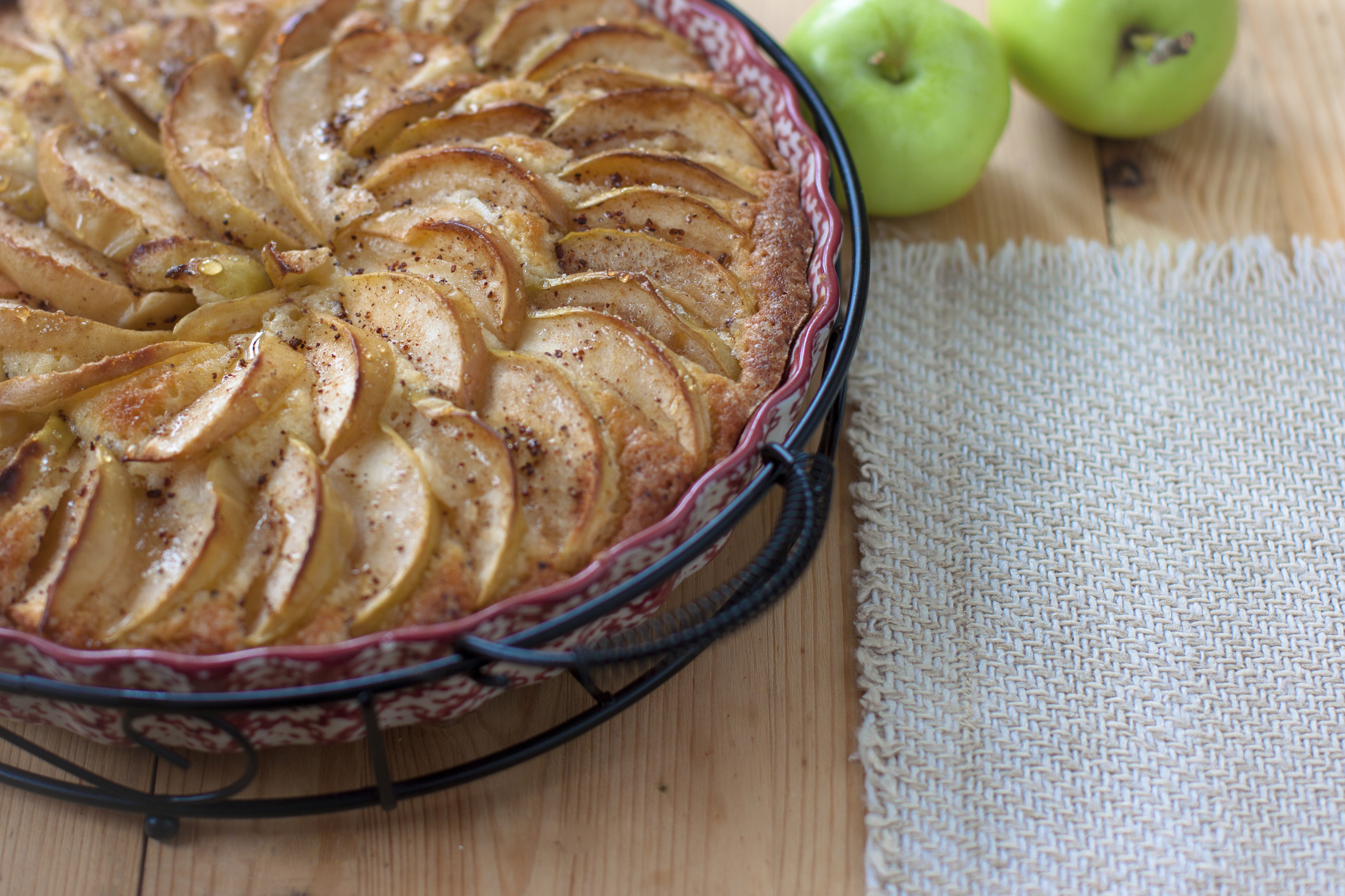 Tarta hojaldrada de manzanas 