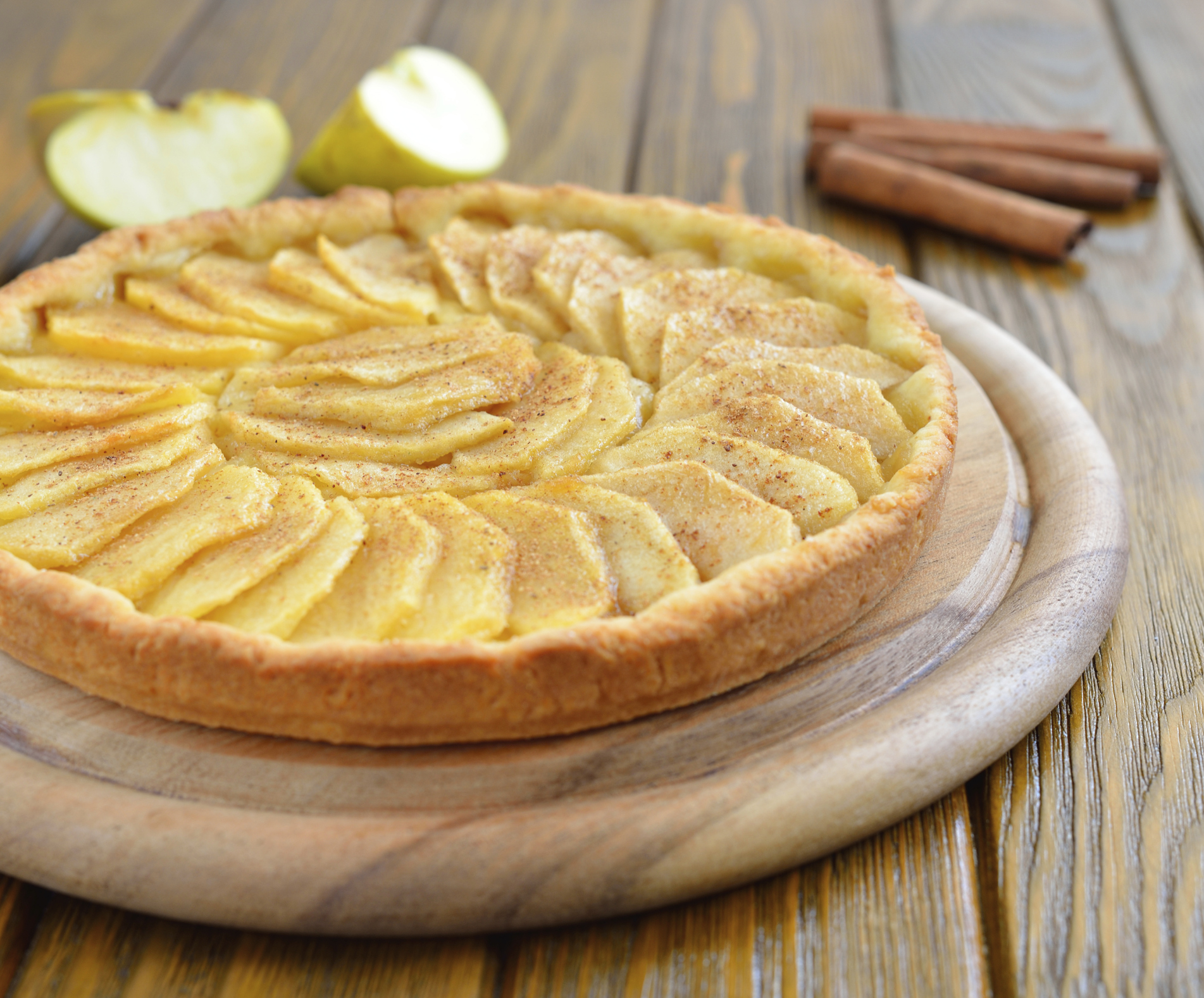 Tarta de manzana con masa brisa