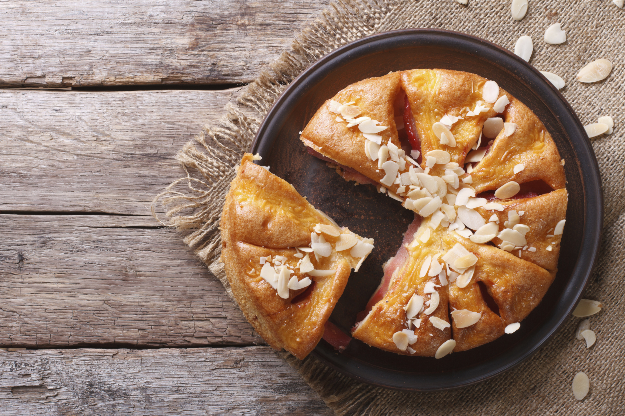 Tarta de manzana y pera en el microondas