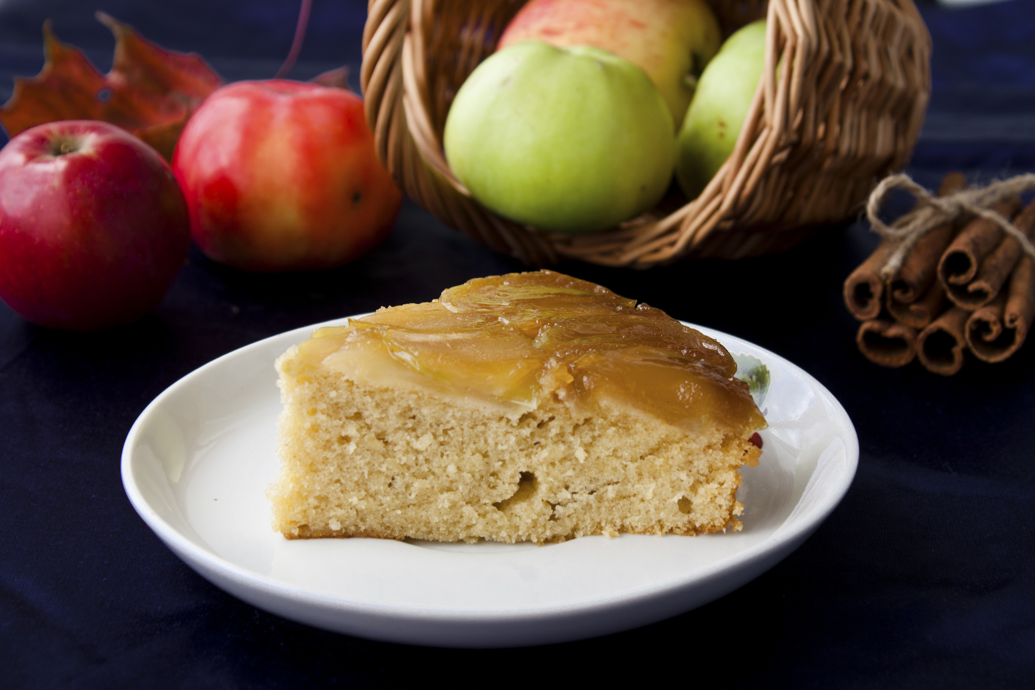 Tarta de manzanas verdes y miel