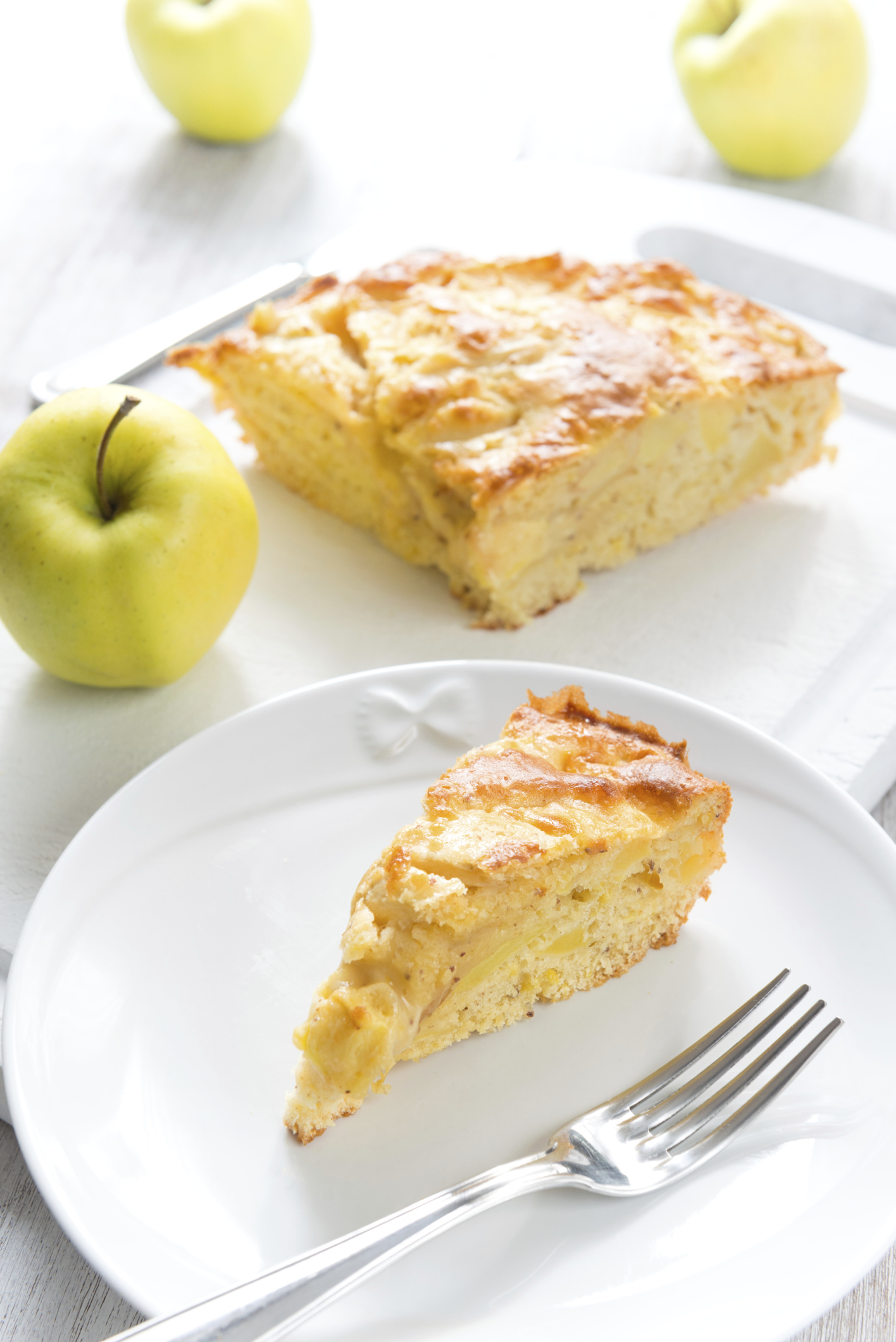 Tarta de manzanas verdes