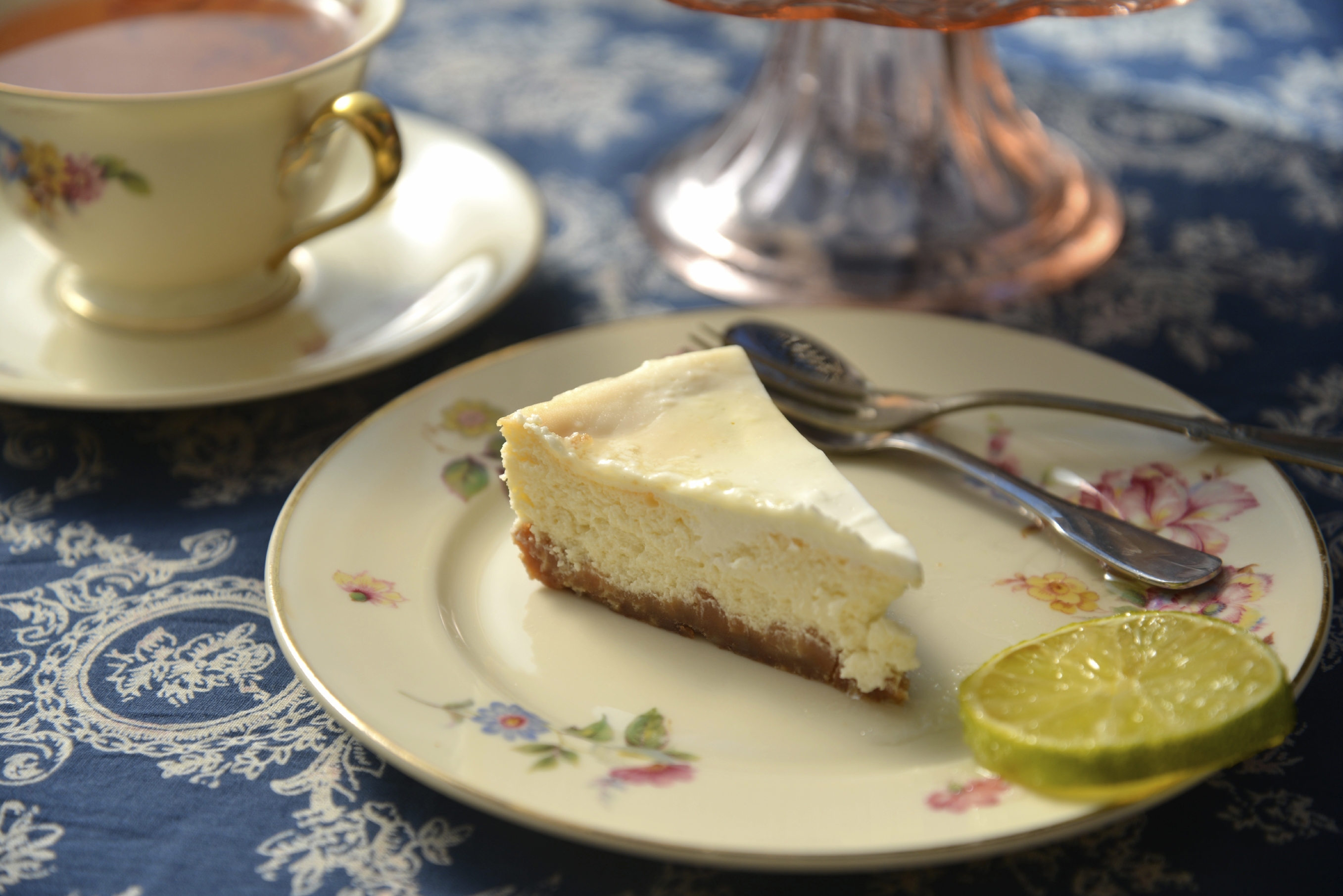 Tarta de queso con lima