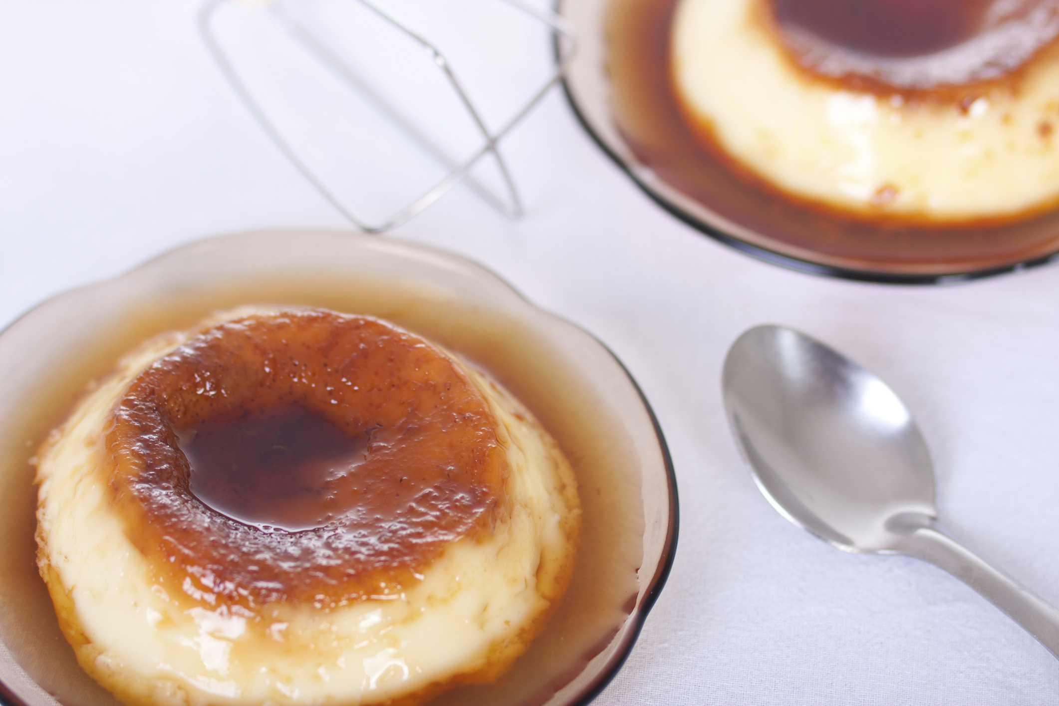 Flan de queso mascarpone sin huevo  