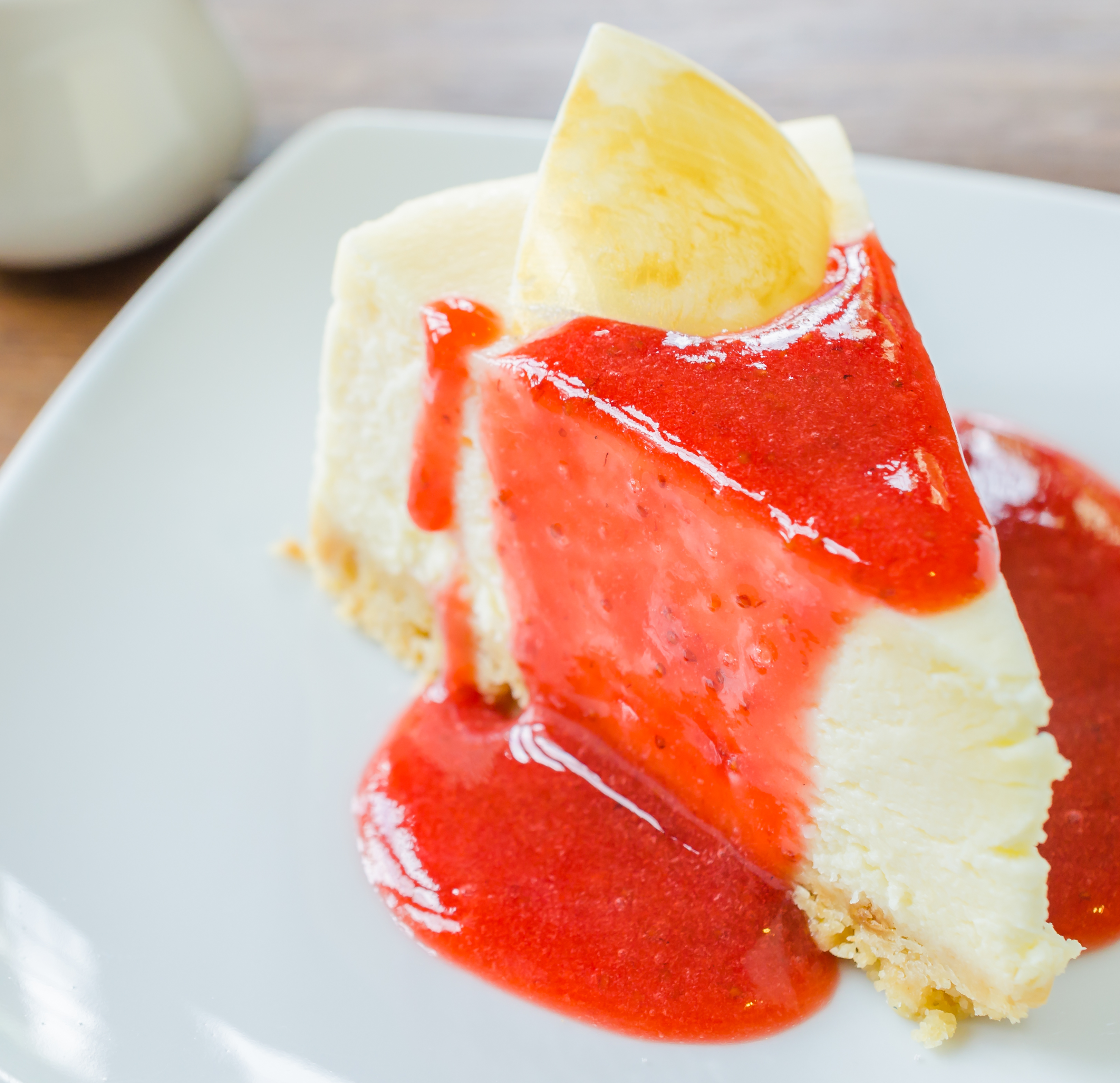 Tarta de queso con miel y limón