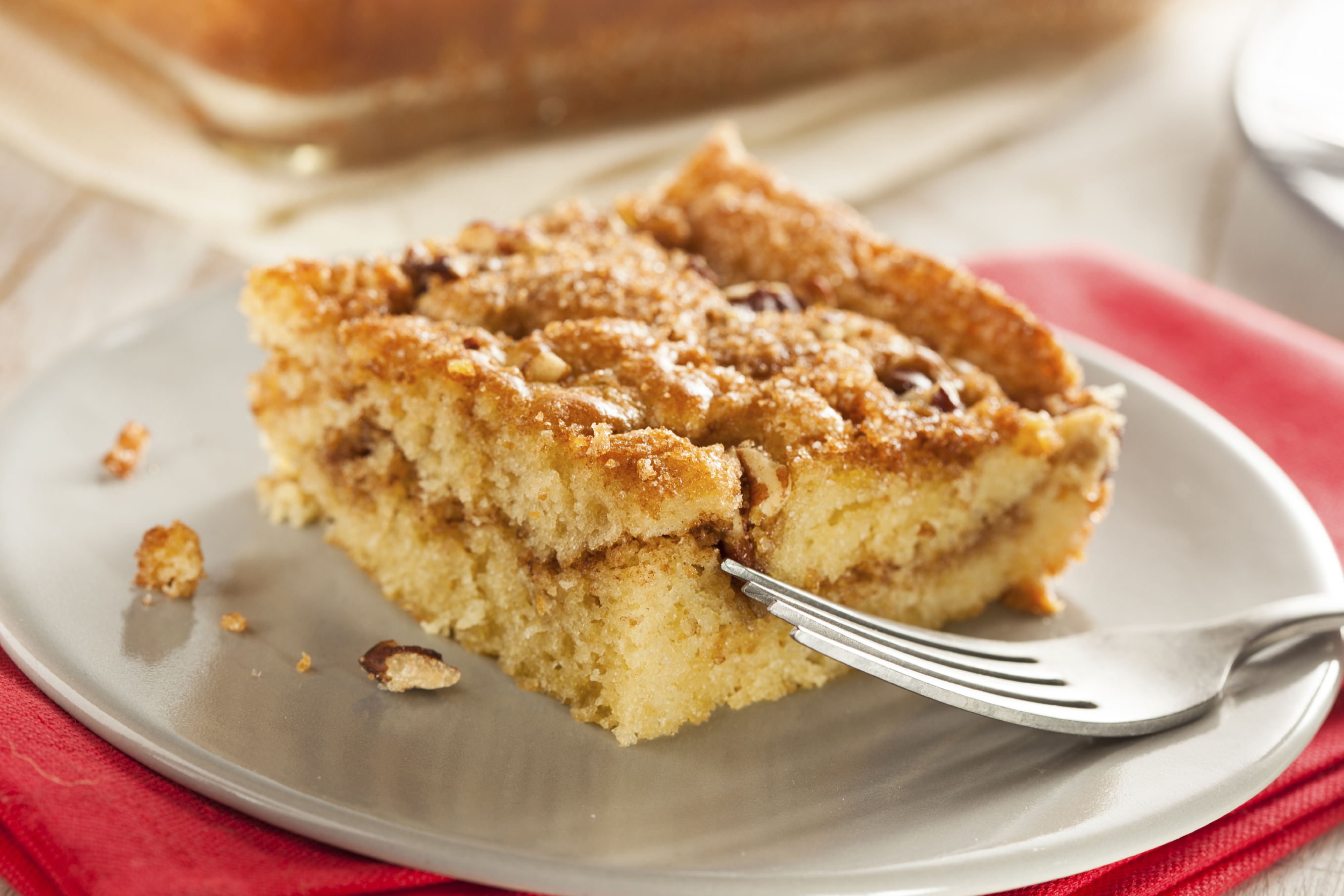 Tarta con Almíbar y Almendras