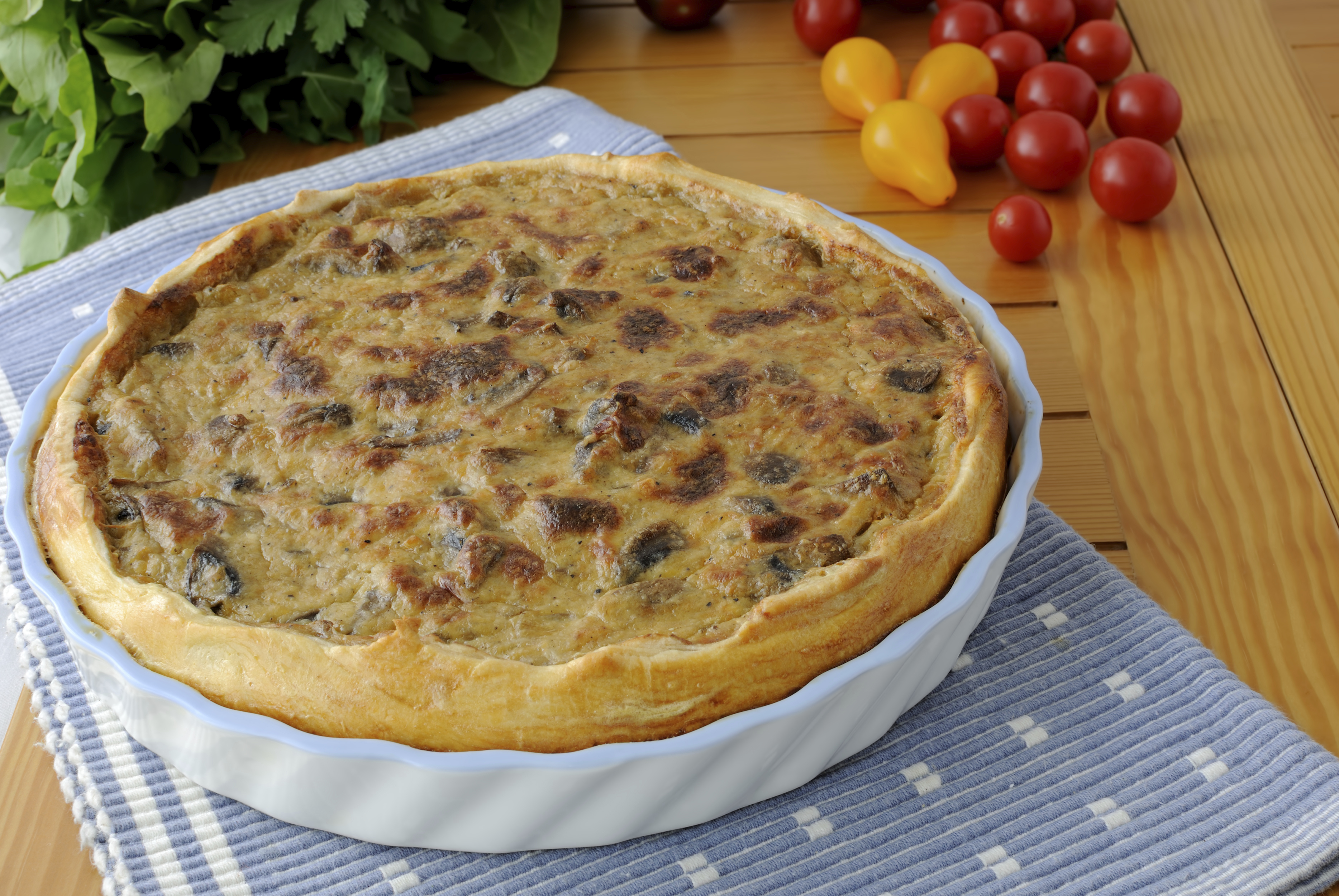 Tarta de verduras con queso