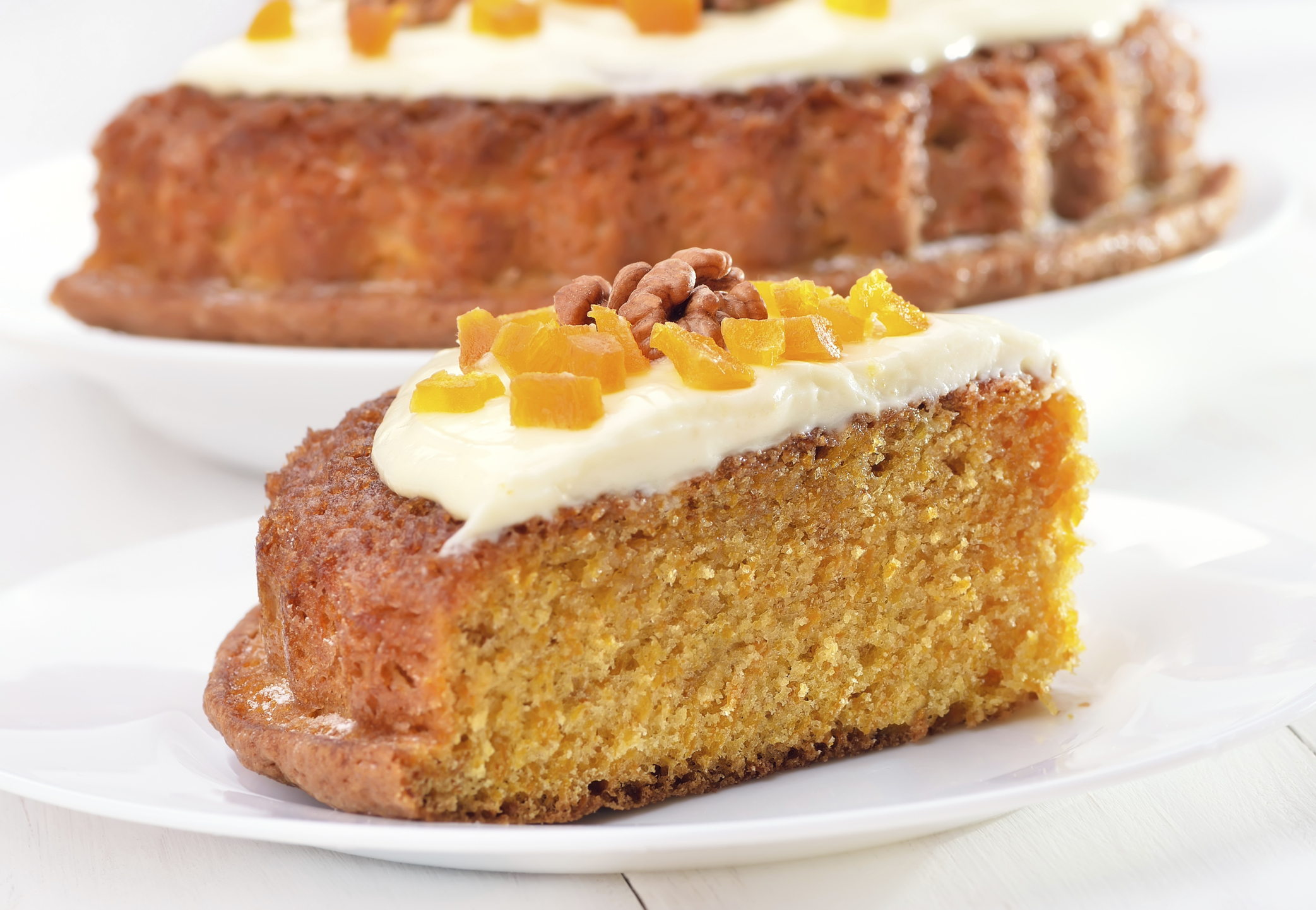 Tarta de zanahorias con almendras 