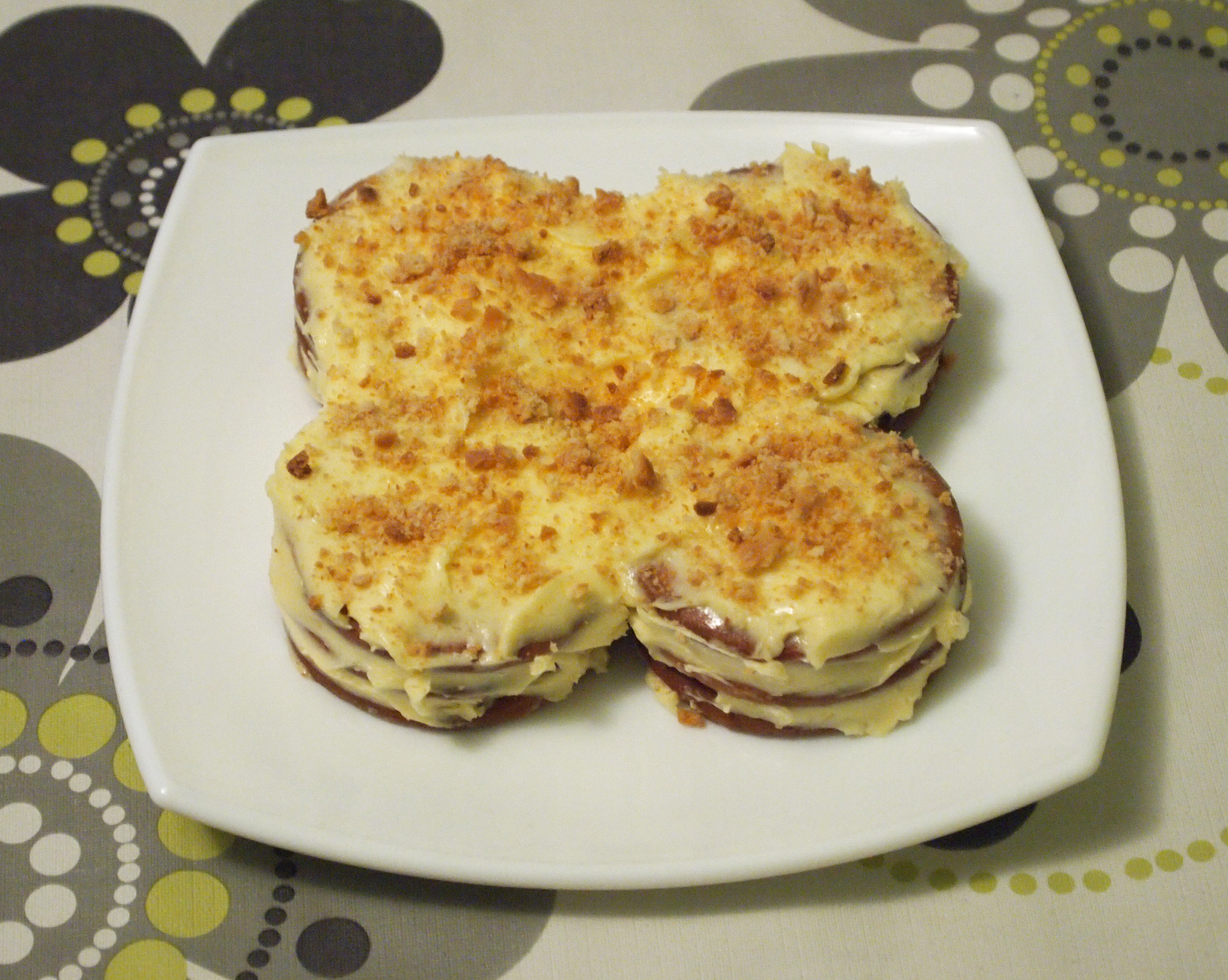 Tarta de galletas con mantequilla