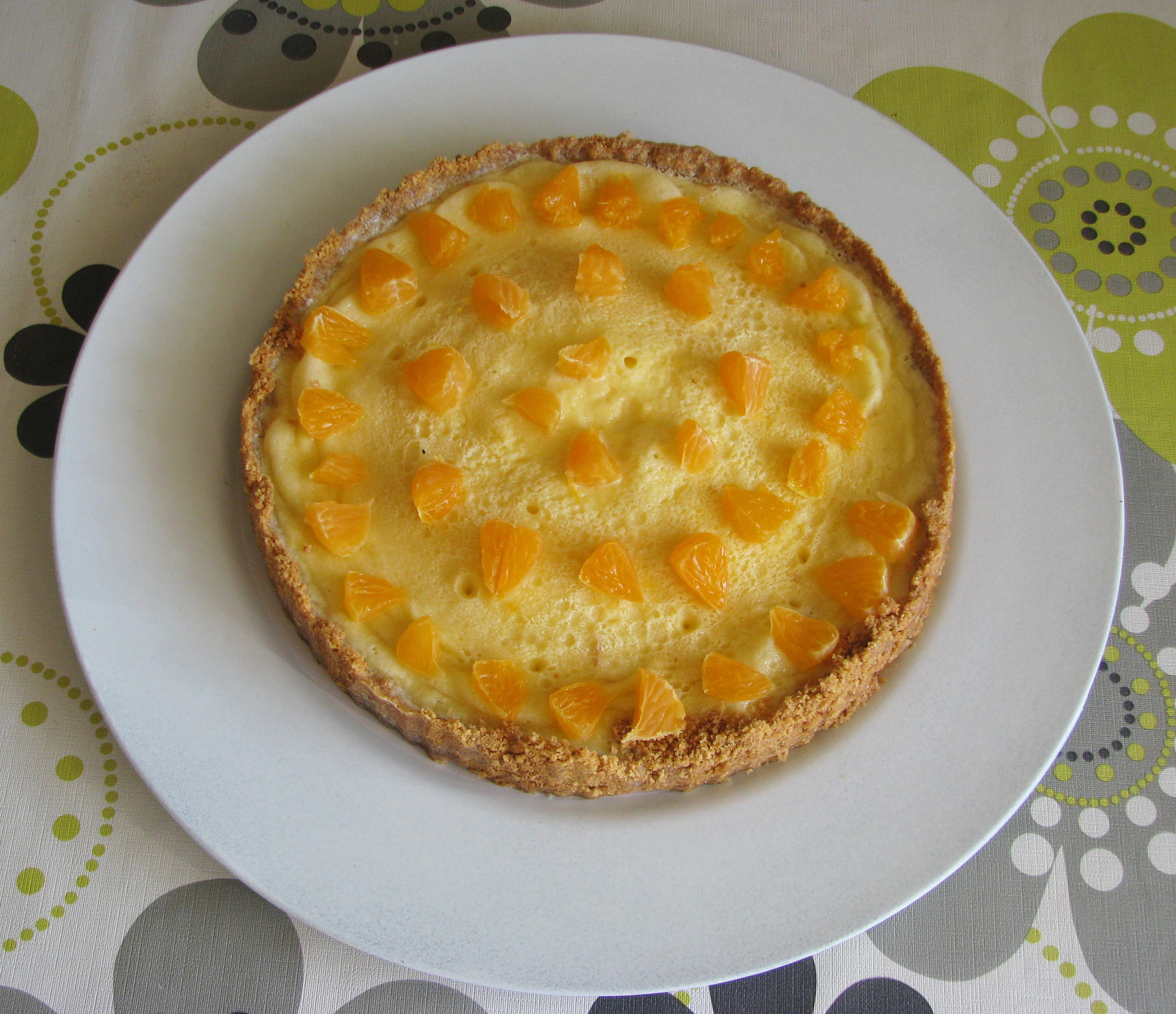 Tarta de mandarina en microondas