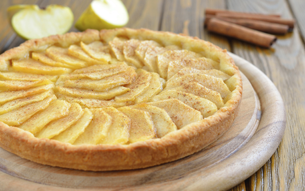 Tarta de manzana y canela