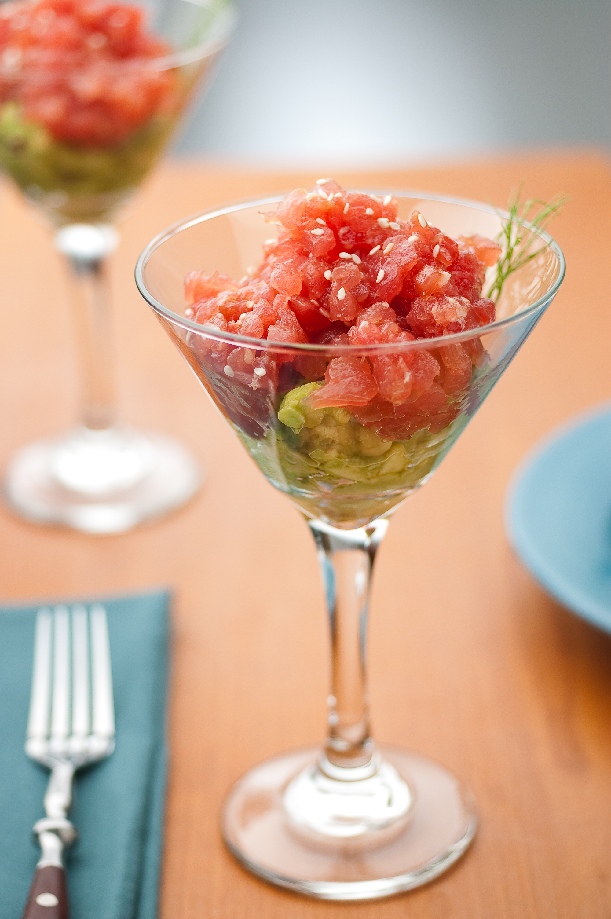 Tartar de Salmón, Aguacate y Atún rojo