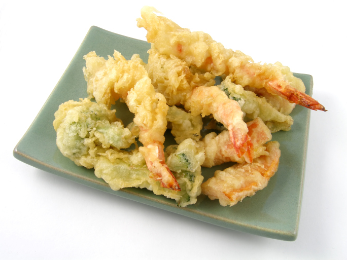 Tempura de langostinos y verduras - receta de usuario