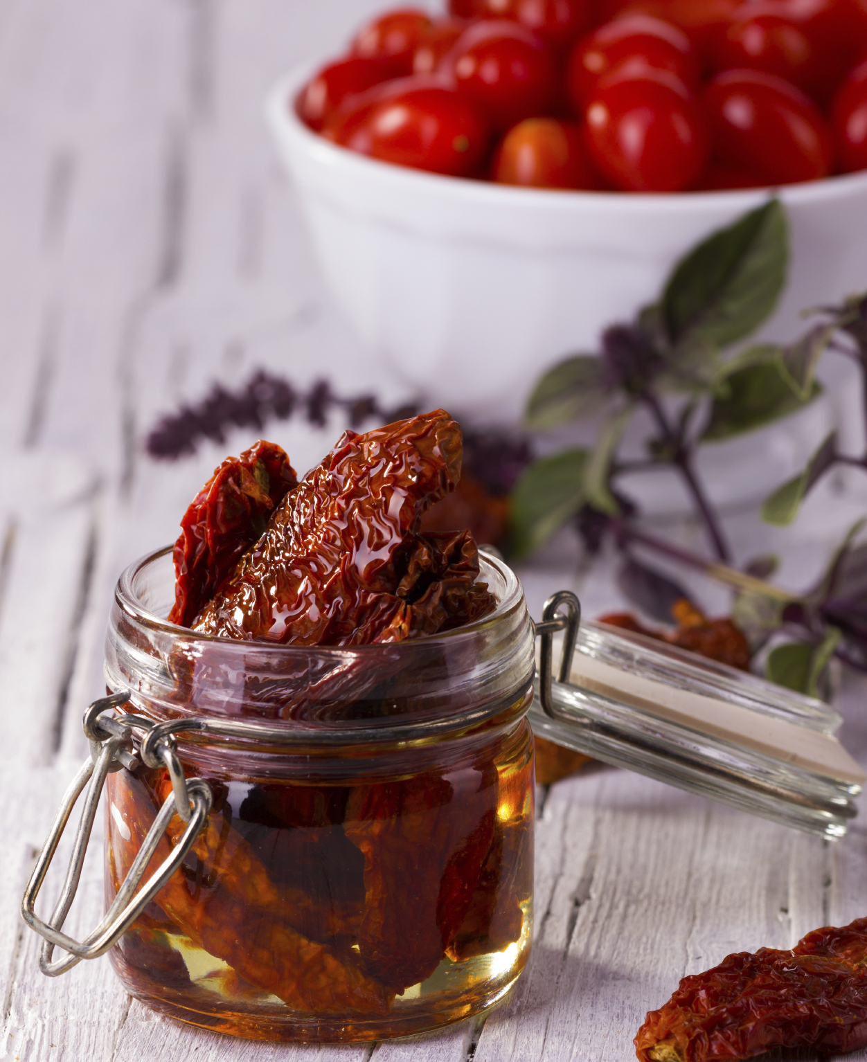 Tomates secados al sol en aceite de oliva