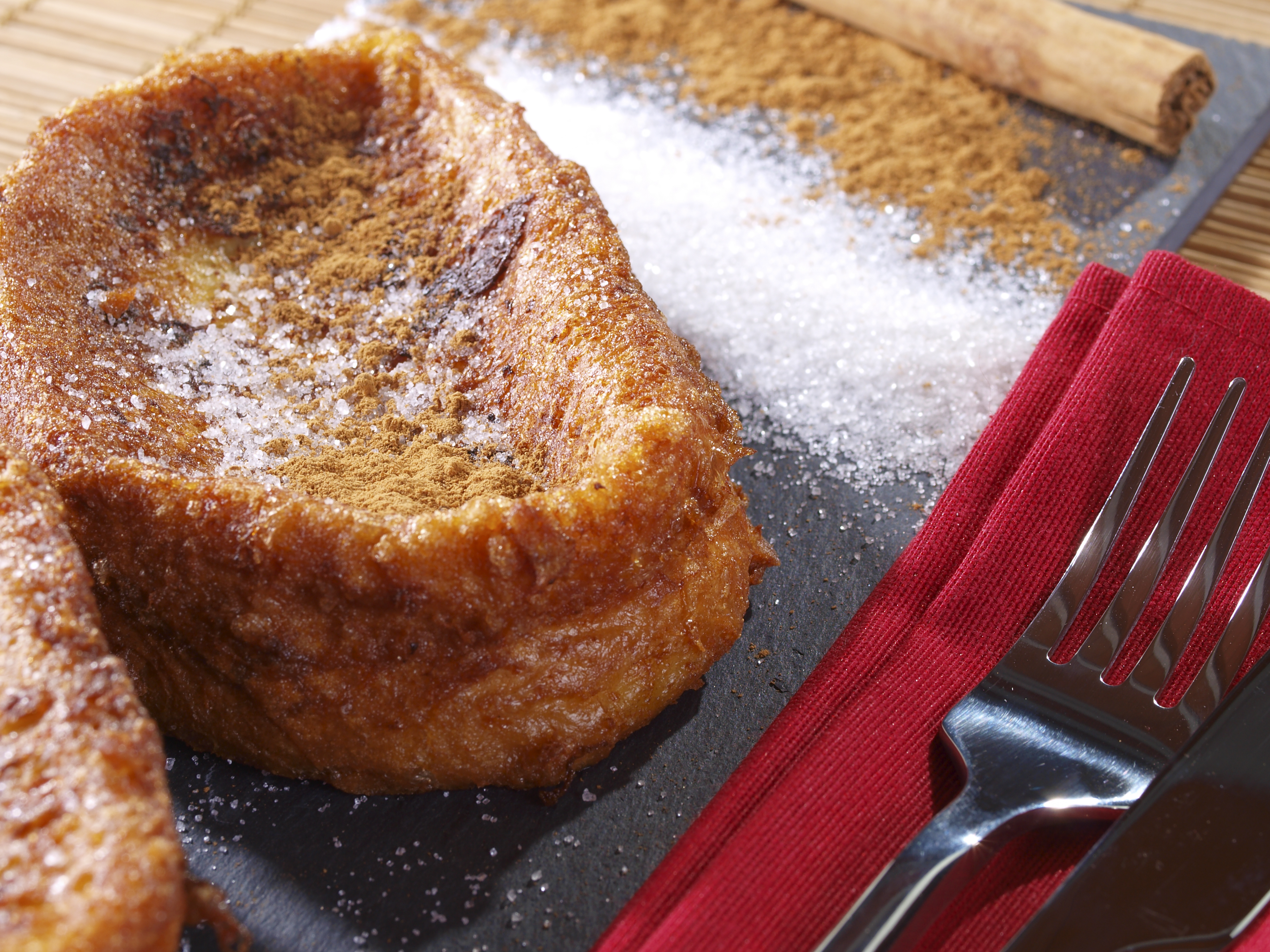 Torrijas con canela, limón y vainilla