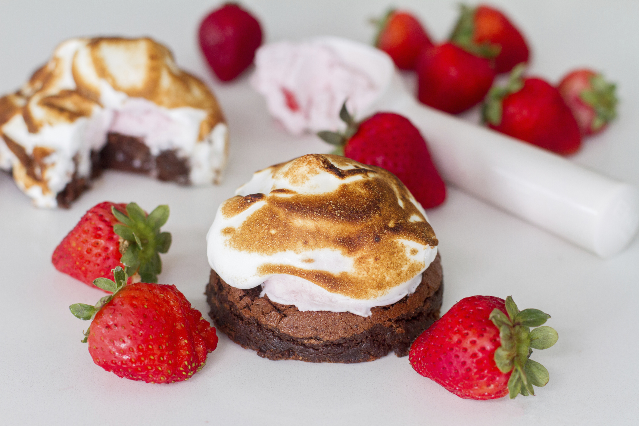 Brownie con merengue