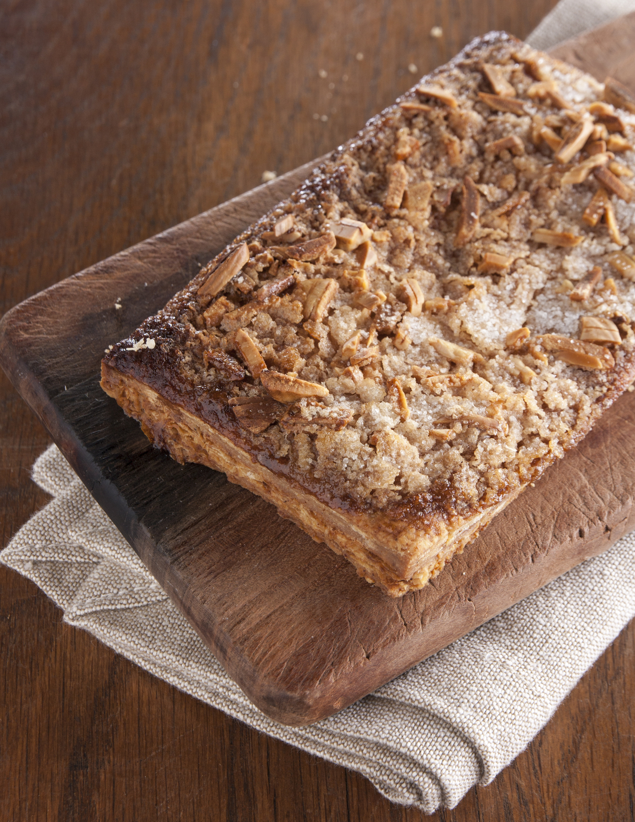 Torta de chicharrones rellena de nata