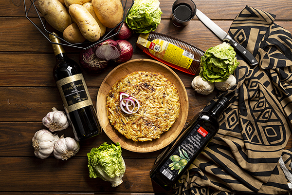 Torta de cebollas rojas