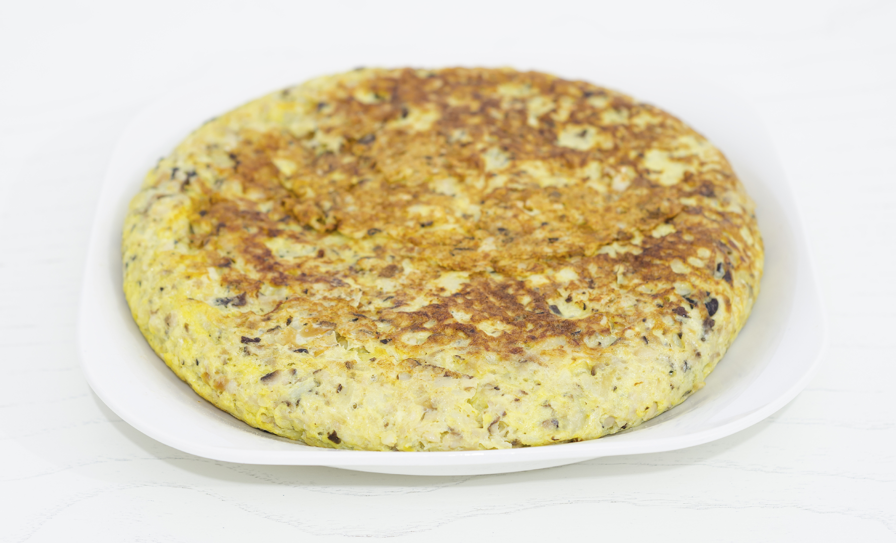 Tortilla de patata con berenjena fácil