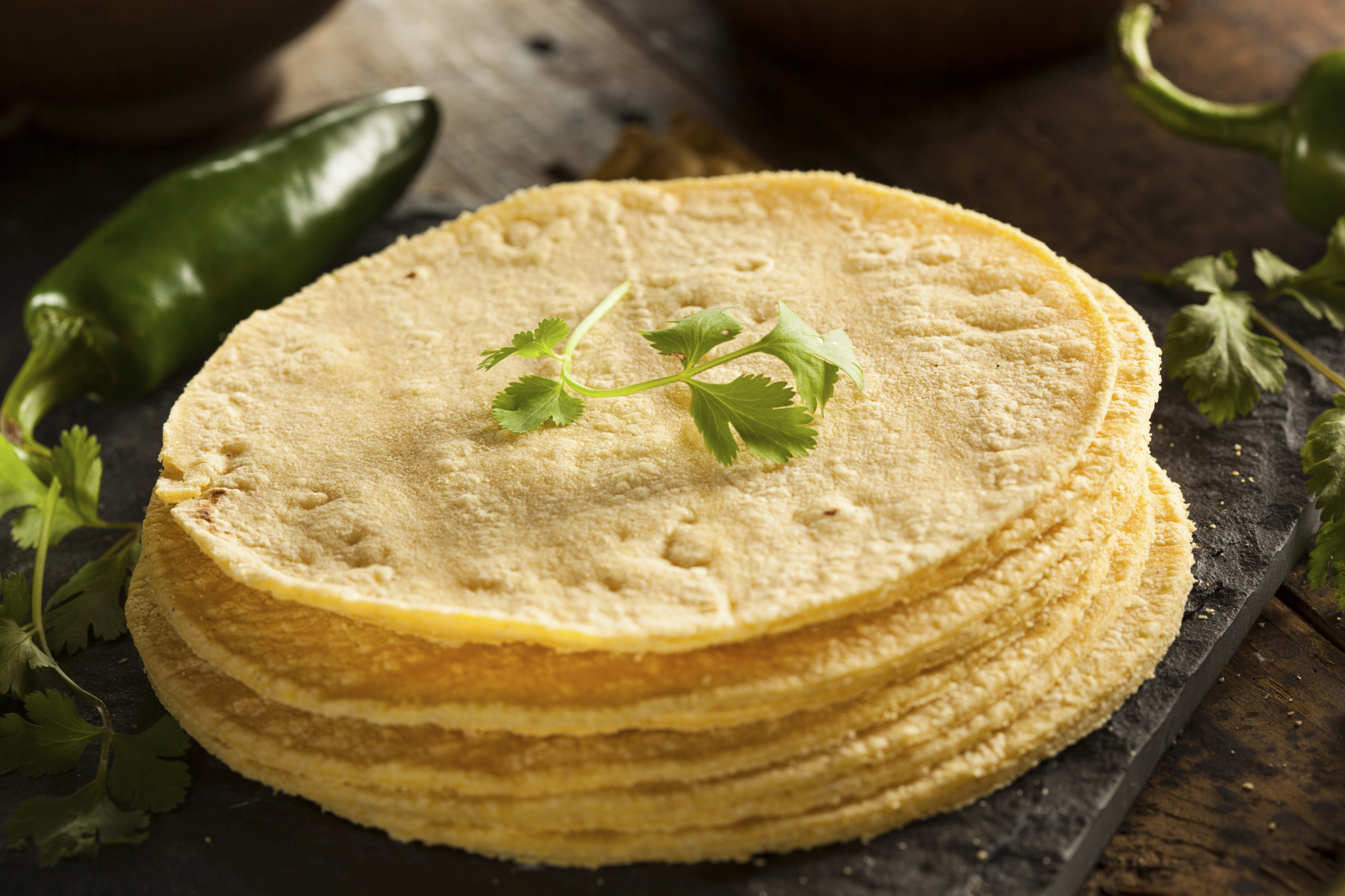 Tortillas de maíz caseras