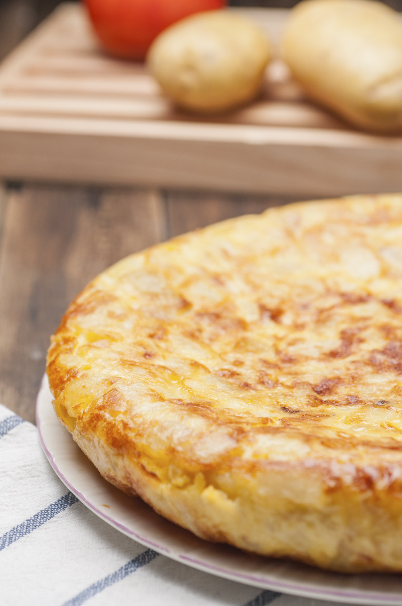 Tortilla de patata con ajo