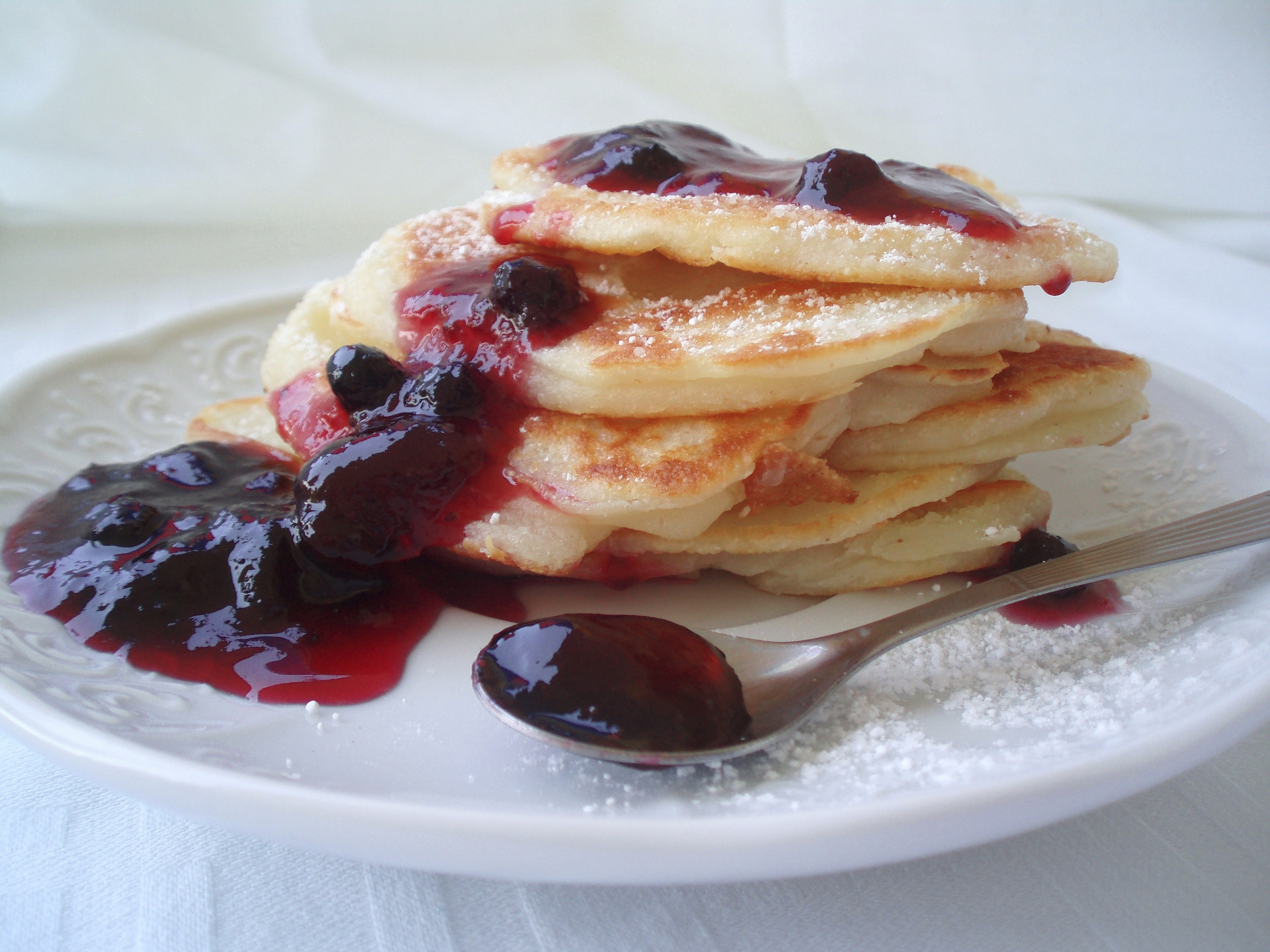 Tortitas de arándanos