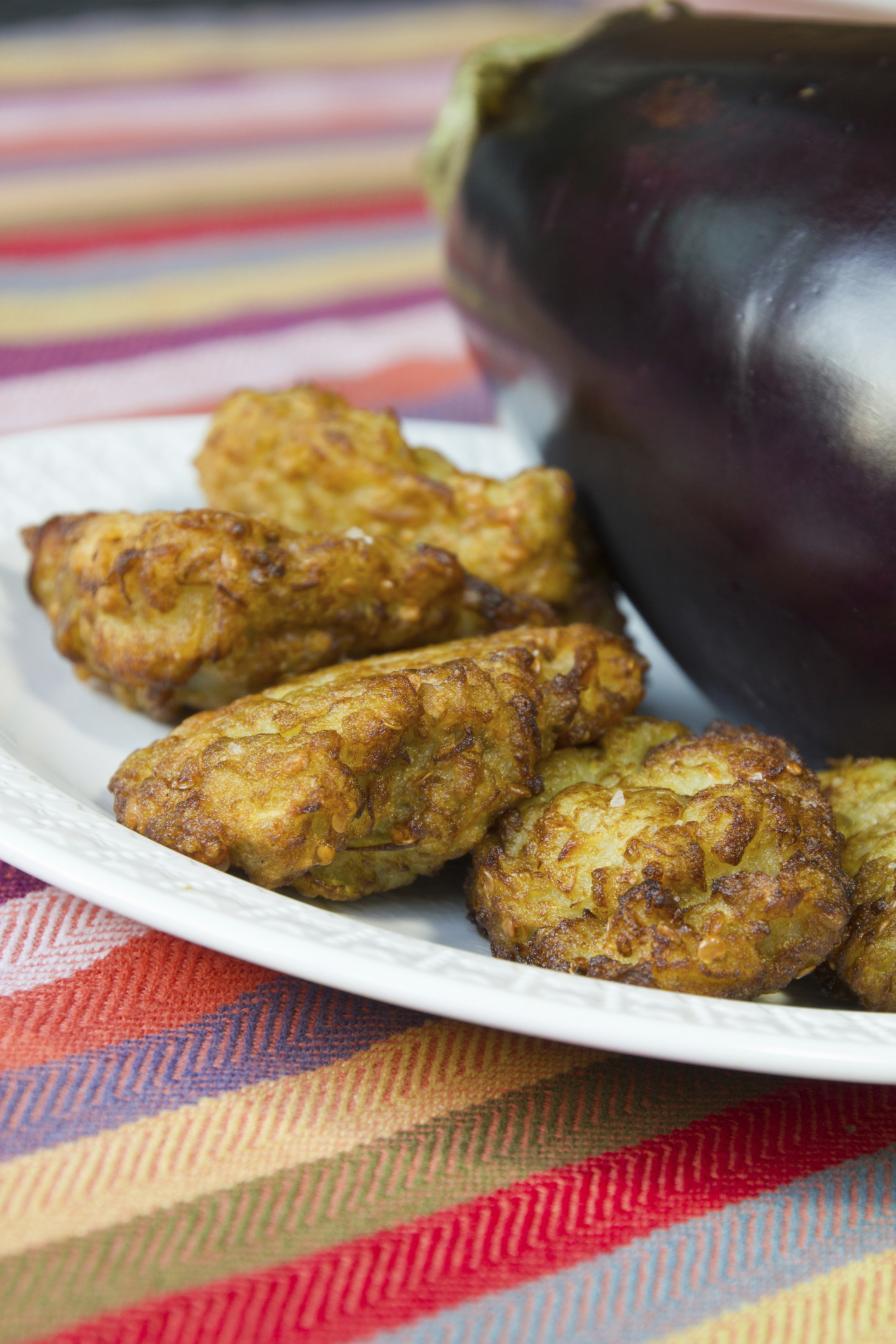 Pastelitos de berenjena y cebolla