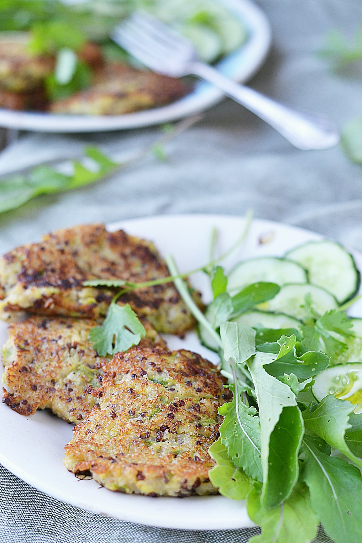 Tortitas de quinoa con semillas de amapola