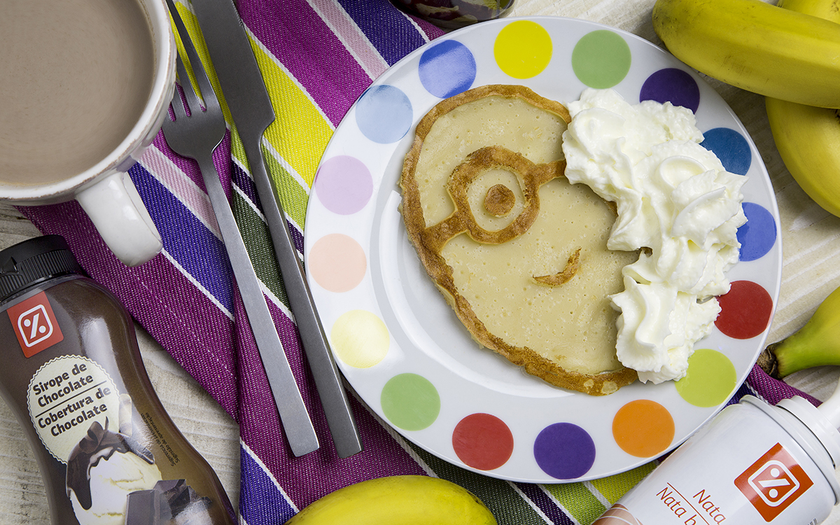 Tortitas Minion de desayuno