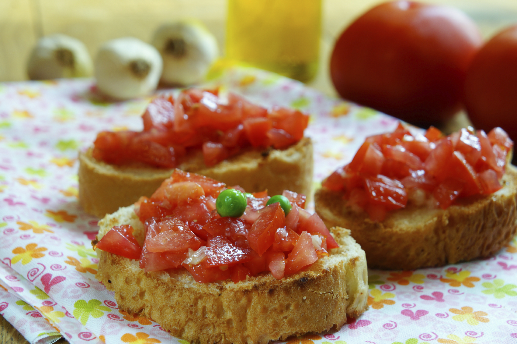 Tostadas con tomate