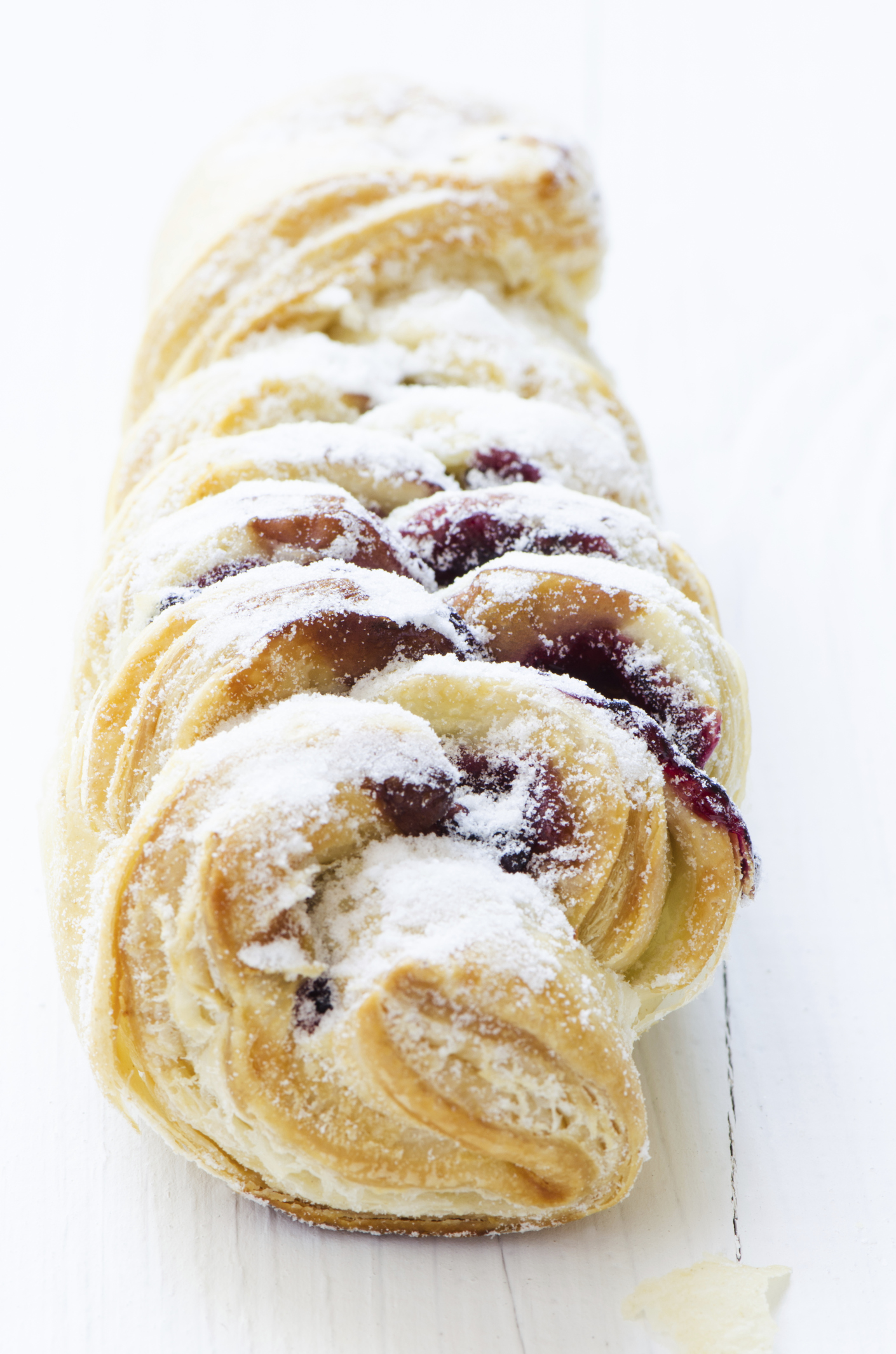 Trenza de mermelada de fresa y queso (Sin gluten y sin lactosa)