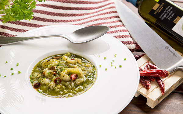 Tripas de bacalao en salsa verde