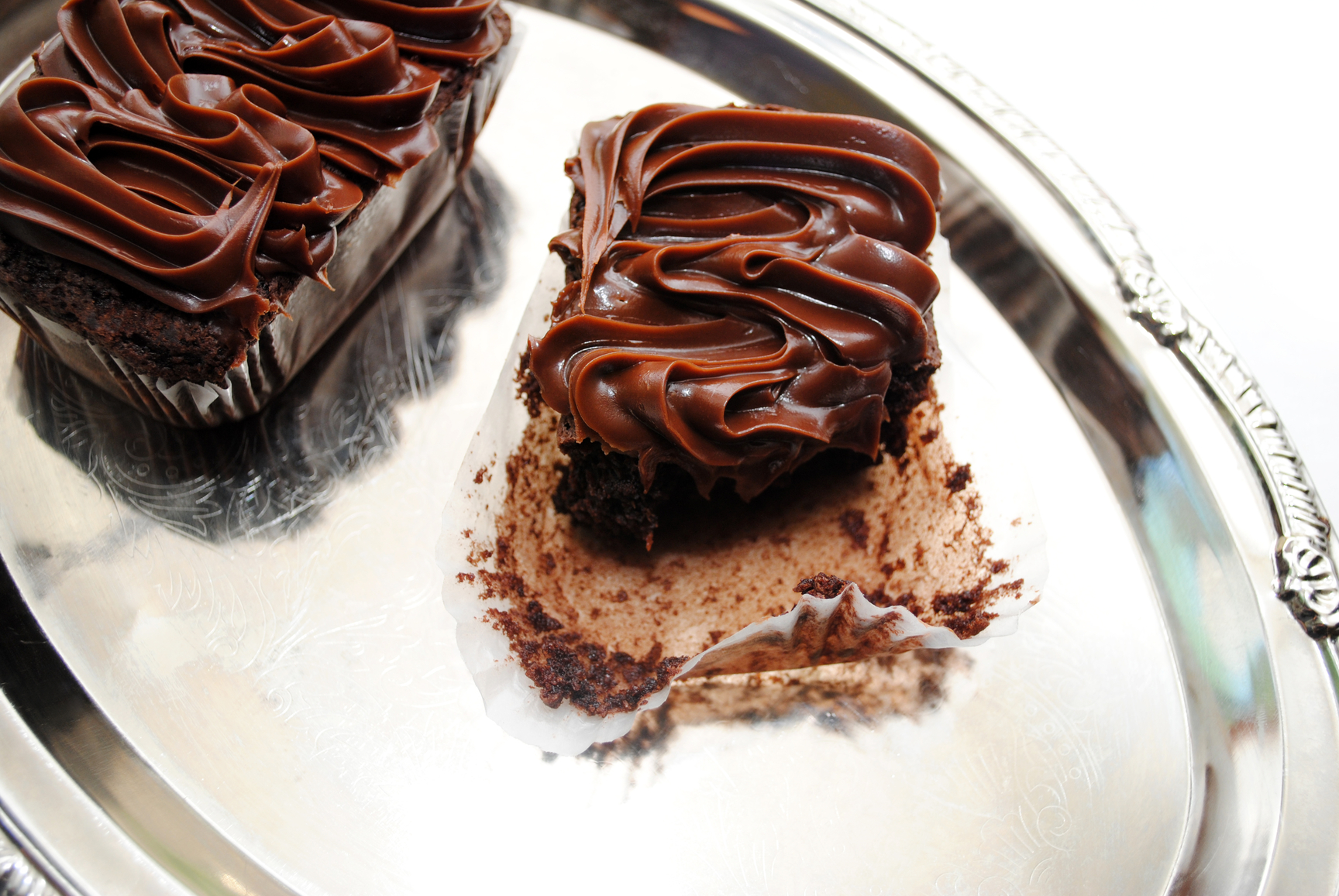 Triple brownies de chocolate