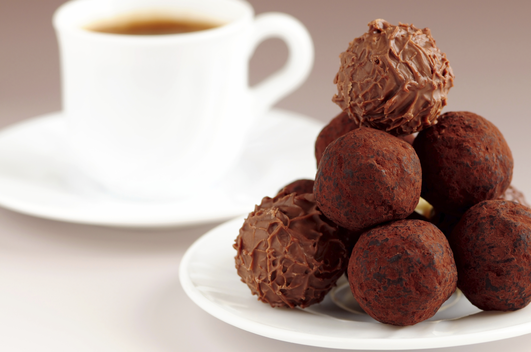 Trufas con café caseras