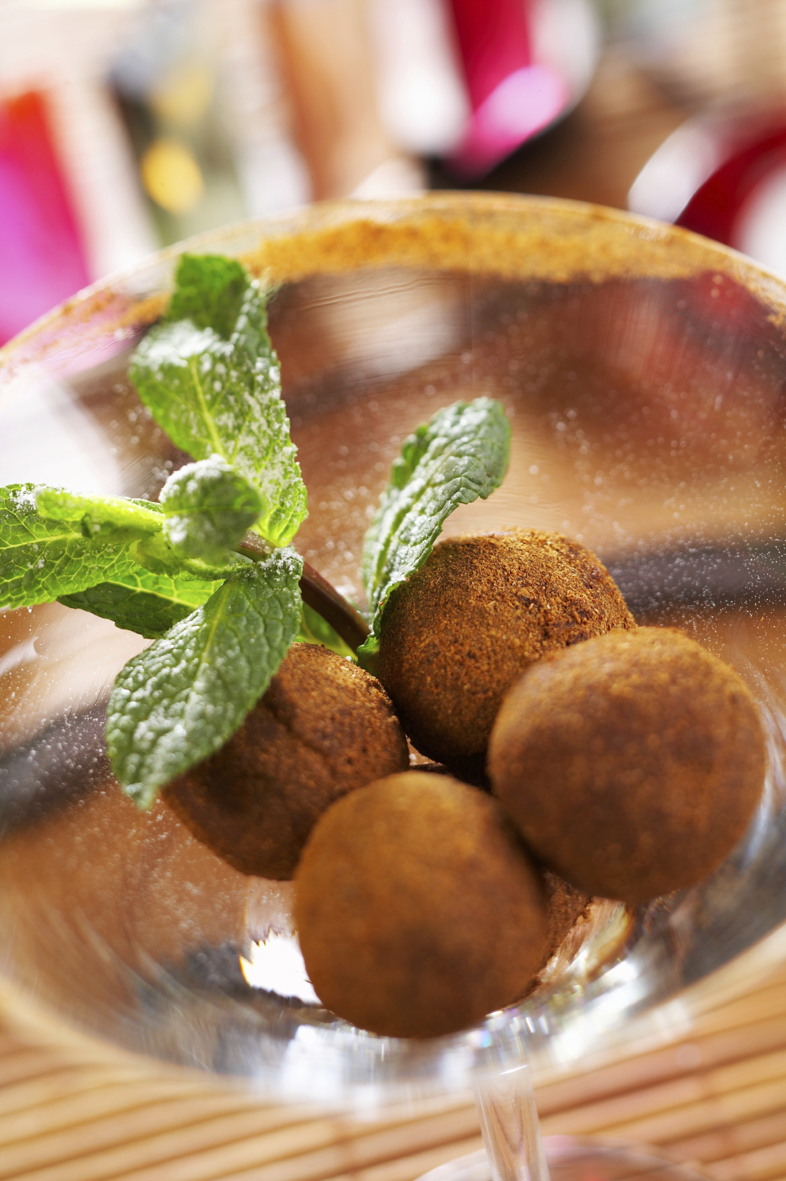 Trufas de crema de café y avellanas