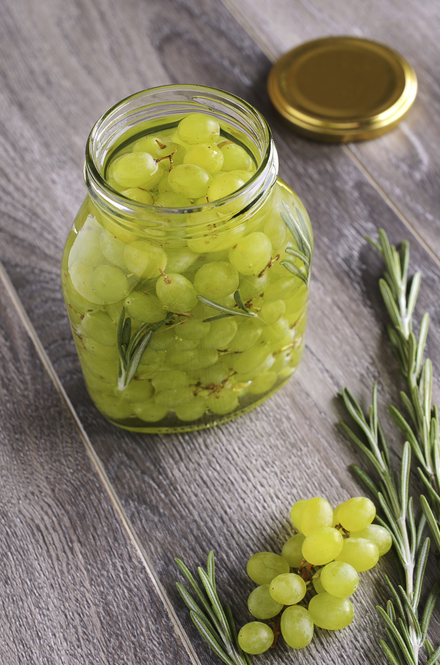 Uvas en aguardiente para navidad