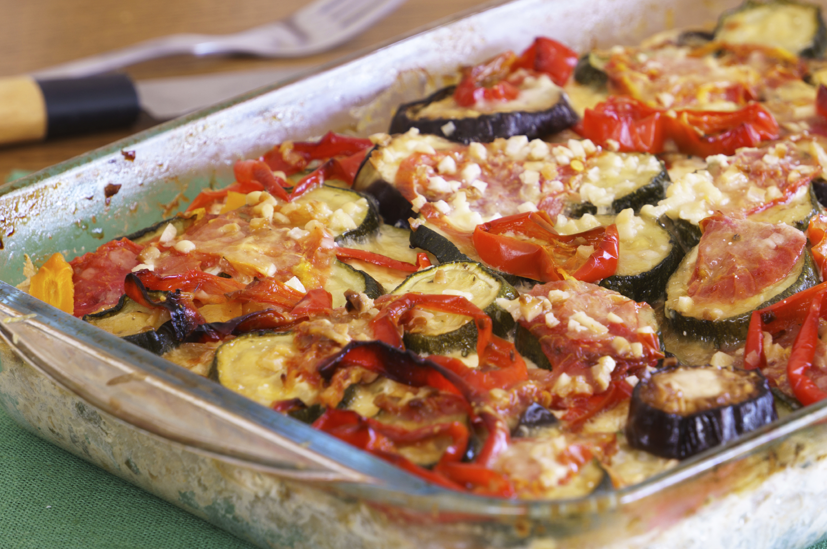 Verduras gratinadas con Queso Feta