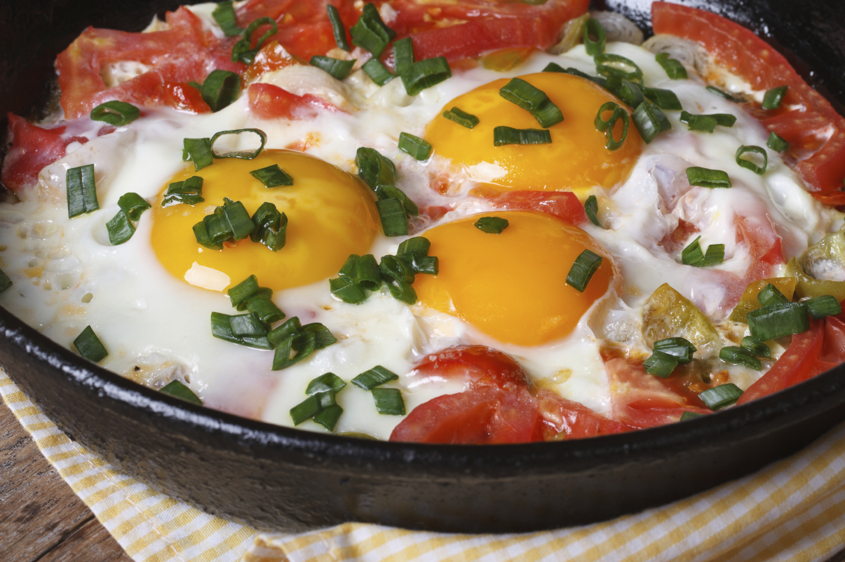 Verduras con huevo al comino